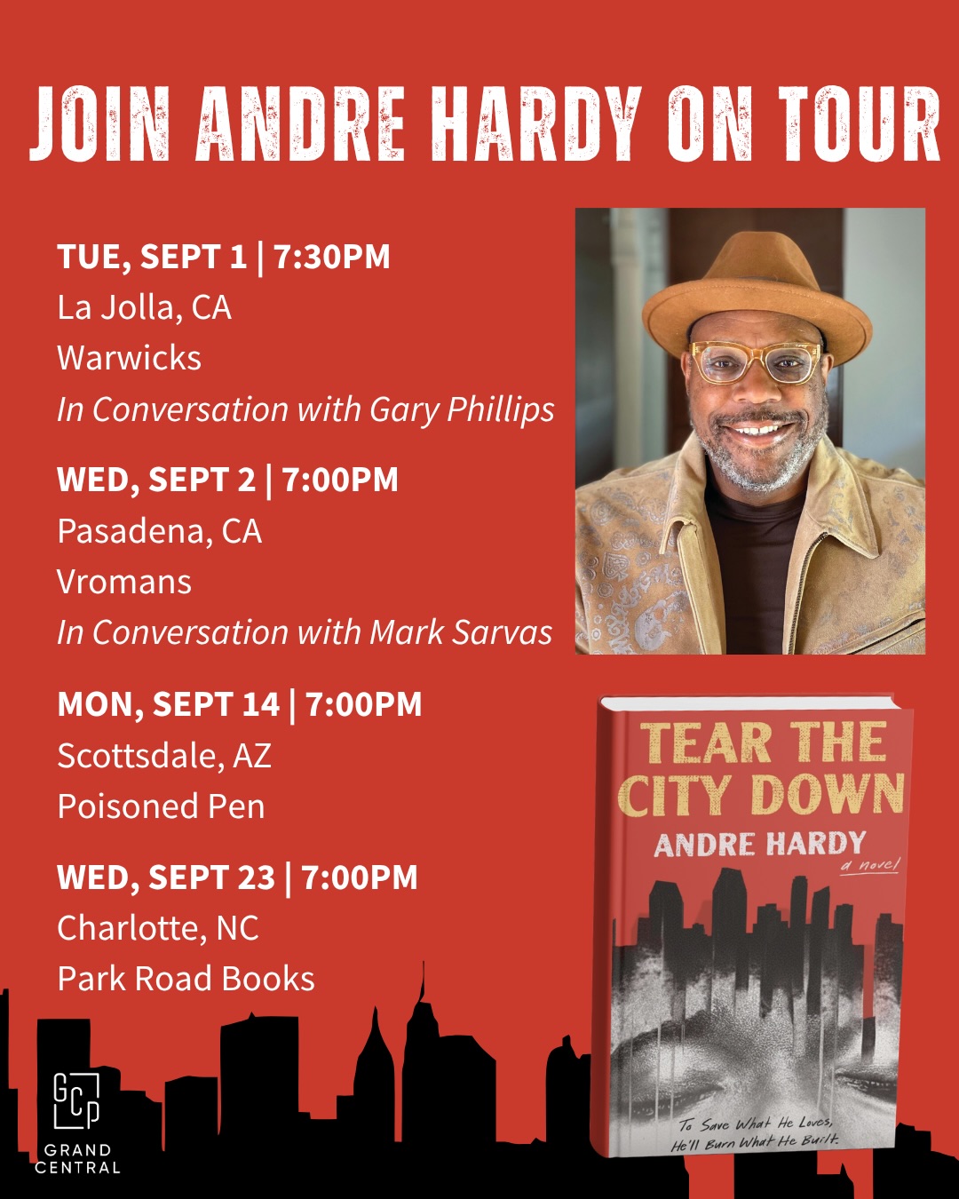 Andre Hardy 2026 Book Tour